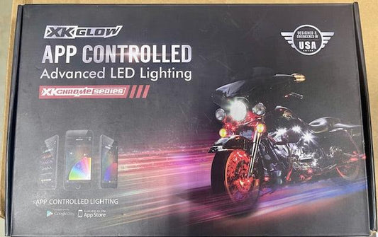 XK GLOW APP CONTROLLED LED LIGHTING FOR MOTORCYCLES