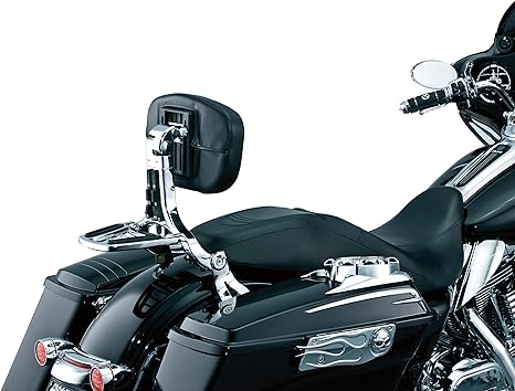 Kuryakyn 1660 Multi-Purpose Driver/Passenger Seat Backrest with Folding Luggage Rack System