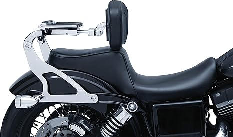 Kuryakyn 1660 Multi-Purpose Driver/Passenger Seat Backrest with Folding Luggage Rack System
