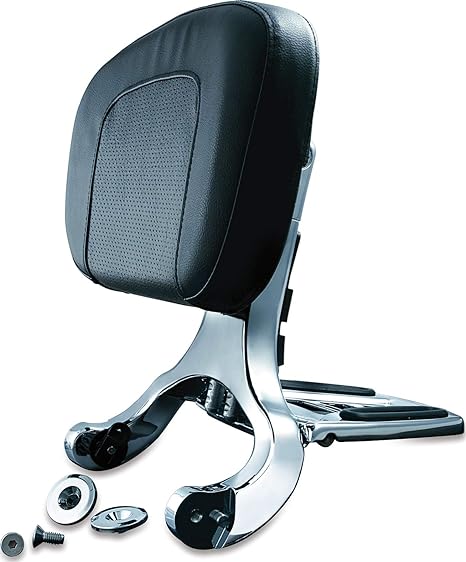 Kuryakyn 1660 Multi-Purpose Driver/Passenger Seat Backrest with Folding Luggage Rack System