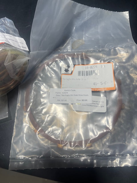 1971 - EARLY 1984 HARLEY SPORTSTER XLH NEW CLUTCH SPRING SET, CLUTCH PLATES AND DRIVE PLATES