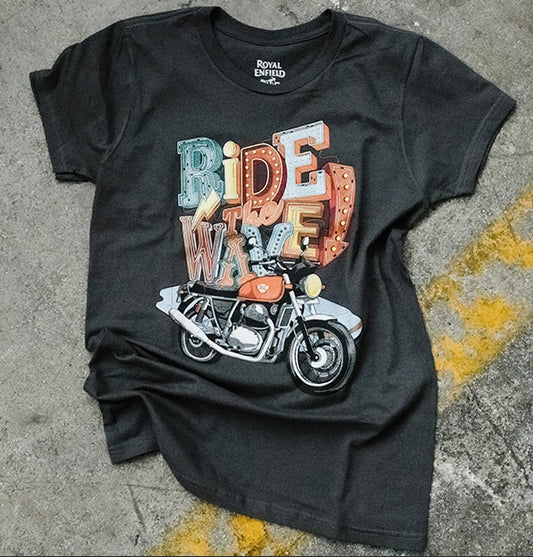 LADIES RIDE THE WAVE TSHIRT